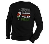 Venus Style From The River To The Palestine Will Be Free Fight for freedom - Suéter unisex, Negro, L