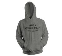 Venus Style Im Not A Gynecologist But Ill Take A Look Funny Gag Sexy Sudadera con Capucha Unisex Gris Size L