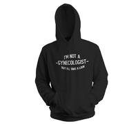 Venus Style Im Not A Gynecologist But Ill Take A Look Funny Gag Sexy Sudadera con Capucha Unisex Negra Size M