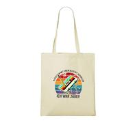 Venus Style Retro 80s 90s Cassette Tape Pencil Nostalgia Vintage Mixtape Ich War Dabei Tote Bag, natural