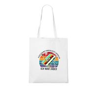 Venus Style Retro 80s 90s Cassette Tape Pencil Nostalgia Vintage Mixtape Ich War Dabei Tote Bag, White