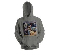 Venus Style Vintage Artemis Back To The Moon Patriotic Space Exploration American Rocket Launch Design Sudadera con Capucha Unisex Gris Size 3XL