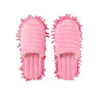 Venus valink 1 Par Mopa Pantuflas Flojos Limpieza Suelo Limpiar Polvo Cálido Duradero para Hogar Dormitorio, Creativo Rápido Microfibra Suave Usable Cubierta Zapatos Limpiador - Rosa, Small