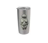 Venus von Willendorf Arte Prehistórico Cuerpo Positivo Vaso térmico de acero inoxidable de doble pared