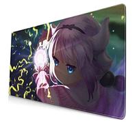 Venuy Anime Miss Kobayashi Dragon Maid Kanna Kamui 15,8x29,5 Pulgadas Alfombrilla De Ratón Grande para Juegos Alfombrilla De Escritorio Bordes Cosidos De Goma Antideslizantes Largos