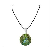 Venuy Madre Tierra Estatua Colgante Tierra Verde Milenario Gaia Madre Diosa Colgante Collar Madre Joyería De Moda Unisex