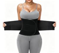 VENUZOR Entrenador de Cintura cinturón para Mujer - Cintura Cincher cortadora - Cuerpo de Adelgazamiento Shaper - Cinturón Faja Deporte cinturón (hasta Graded), Negro