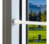 Venwemong 2 uds Barra Cortina Tensión 3 en 1 Extensible Sin Taladrar, Resorte 10 mm Ajustable 45-60 cm, para Marcos Ventanas, Ventanas, Armarios Cocina, Estanterías, Instalación Fácil sin Obras