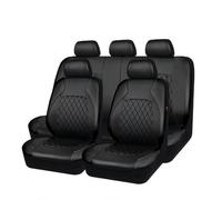 VENYAA Fundas Asientos Coche para Dacia Dokker/Duster/Jogger Extreme/Logan MCV/Nova/Supernova 2000-2023, 9 Piezas Impermeables Transpirable Cuero Juegos de Cubreasientos Interior Accesorios,Black