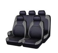 VENYAA Fundas Asientos Coche para Dacia Dokker/Duster/Jogger Extreme/Logan MCV/Nova/Supernova 2000-2023, 9 Piezas Impermeables Transpirable Cuero Juegos de Cubreasientos Interior Accesorios,Grey