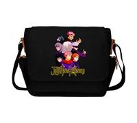 Venzina® Bolsa bandolera para hombres y mujeres, con estampado de anime Jujutsu Kaisen, bolsa lateral de lona, bolsa de hombro multifunción, bolsa de hombro, impermeable, bolsa de mensajero