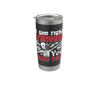 Veo a través de ti Xray Tech Rad Techs Radiología de rayos X Vaso térmico de acero inoxidable de doble pared