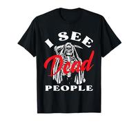 Veo Gente Muerta Divertida Halloween para Jugadores Camiseta