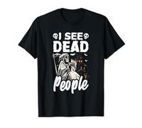 Veo Gente Muerta Divertida Halloween para Jugadores Camiseta