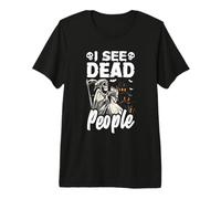 Veo Gente Muerta Divertida Halloween para Jugadores Camiseta Premium