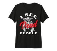 Veo Gente Muerta Divertida Halloween para Jugadores Camiseta Premium