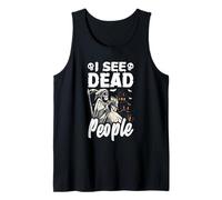 Veo Gente Muerta Divertida Halloween para Jugadores Camiseta sin Mangas