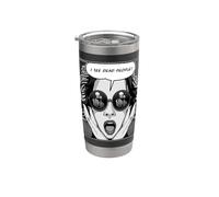 Veo Personas Muertas Arte Pop Emo Goth Chica Vaso térmico de acero inoxidable de doble pared
