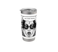 Veo Personas Muertas Arte Pop Emo Goth Chica Vaso térmico de acero inoxidable de doble pared