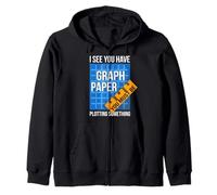 Veo que tienes papel cuadriculado, debes estar trazando algo Sudadera con Capucha