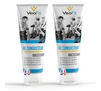 VeoFit- Gel Conductor 250mL X 2 Electrodos Electroestimulacion EMS y TENS, Gel de Contacto para Electroestimulador Muscular- Mejora el Contacto electrodos y Protege la Piel - Fabricado en Francia