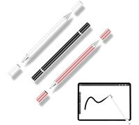VEOIRXU Lápiz Táctil 2 en 1 Universal para Pantallas, 3 pcs Stylus Pen con Puntas Redondas, de bolígrafo, Compatible con múltiples Dispositivos táctiles - Modelo de succión magnética