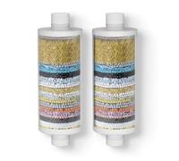 VeorFly 2 cartuchos de repuesto para filtro de ducha, elimina el 99% del cloro, metales pesados y suciedad, compatible con filtro de ducha VeorFly, mejora la salud del cabello y la piel