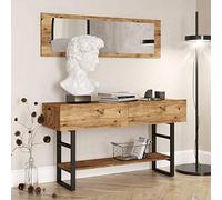 Vep Home - Aparador con Espejo Yurupa ML24 - Diseño Moderno y Funcional - Color Pino Natural - Medidas 139x43x75 cm - Funda con Espejo Incluida - Fácil Montaje