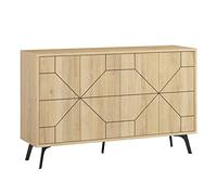 Vep Home Consola Dune, Color Roble, Medidas: 123 cm (Ancho) x 77,4 cm (Alto) x 35 cm (Fondo).