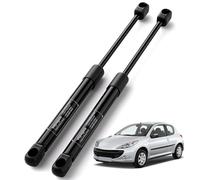 Vepagoo Amortiguador Maletero Compatible con Peugeot 206 y 206+ 1998-2013 Resorte de gas Puerta Trasera de Coche # 9624602280, 51023704 Negro 2x