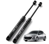Vepagoo Amortiguador Maletero Compatible con Peugeot 207 Peugeot 207+ 2006-2014 Resorte de gas Puerta Trasera de Coche # 8731L7, 8731XQ, 1615076680 Negro 2x