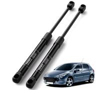 Vepagoo Amortiguador Maletero Compatible con Peugeot 307 2001-2008 Resorte de gas Puerta Trasera de Coche # 9640890980, 792515 Negro 2x