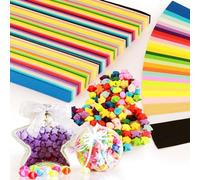 VEPEPE 3240 Piezas Estrella Papel Origami con 27 Colores, Estrella Papel Para Hacer Origami, Arco Iris Papels Papiroflexia, Para Manualidades de Estrellas, Decorativas DIY