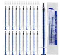 VEPEPE 40 Piezas Jeringuilla 1ml con Tapas, Calostro 1 ml Jeringuilla sin Aguja, Envuelto Individualmente Jeringa 1ml Calostro para Medir Líquidos, Laboratorios, Plantas, Alimentación De Mascotas