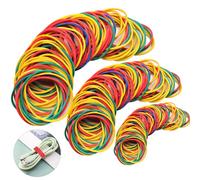VEPEPE 700 Piezas 25/38/50 mm Color Gomas Elasticas, 1.4 mm Goma Elastica Colores, Gomas Elasticas Papeleria de Color, para El Hogar,Bolígrafos,Catapultas,Billetes,Papel Bancario,Material de Oficina