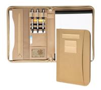 VEPKOIT Portafolio militar con cremallera y funda táctica para cuaderno con bloc legal para carpeta A4, planificador grande OCP para hombres y mujeres, organizador de libros para líderes del ejército