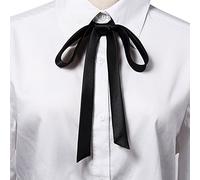 vepoty Cinturón de Bufanda de satén Bufanda Larga y Estrecha Corbata Vintage Elegante Nudo de Cinta Color sólido Pajarita de satén para Mujeres GIRS