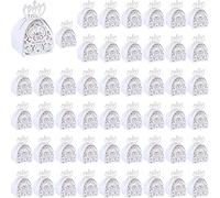 vepoty Eid Mubarak Candy Box Set 50pcs Hollow Candy Gift Box Chocolate Goody Box para Suministros de Fiesta Musulmana islámica