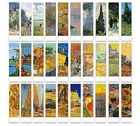 vepoty Marcadores De Papel 30pcs Clips De Pintura De Paisaje Clásico Pestaña De Libros De Estilo Vintage para Leer