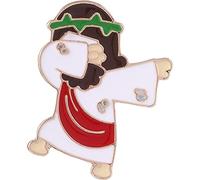 vepoty Pin de Solapa de Dibujos Animados de Jesús, Broche Bonito de Jesús Mesías, Insignia Cristiana para Ropa, decoración de Sombreros