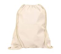 Veproli Bolsa de deporte de algodón, bolsa de tirar, bolsa de yute, mochila escolar, naturaleza, Talla única