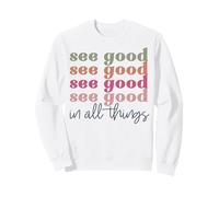 Ver Bien en Todas Las Cosas Retro Vintage Hombres Mujeres niños niñas Sudadera