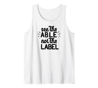 Ver EL Capaz NO LA Etiqueta Concientización sobre el Autismo Caminar Meme Camiseta sin Mangas