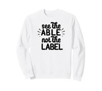 Ver EL Capaz NO LA Etiqueta Concientización sobre el Autismo Caminar Meme Sudadera