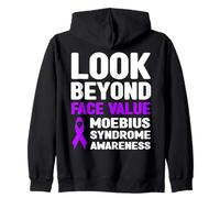 Ver más allá del Valor Facial Conciencia del síndrome de Moebius Sudadera con Capucha