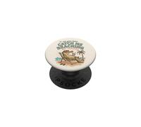 Ver más Tarde Me coger la Playa No enseñar caimán 3 PopSockets PopGrip Adhesivo