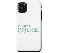 Ver Spot Run DOS Geek Código de programación de computadoras Meme divertido Carcasa para iPhone 11 Pro Max