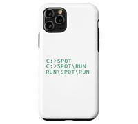 Ver Spot Run DOS Geek Código de programación de computadoras Meme divertido Carcasa para iPhone 11 Pro