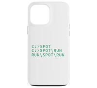 Ver Spot Run DOS Geek Código de programación de computadoras Meme divertido Carcasa para iPhone 13 Pro Max