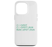Ver Spot Run DOS Geek Código de programación de computadoras Meme divertido Carcasa para iPhone 13 Pro